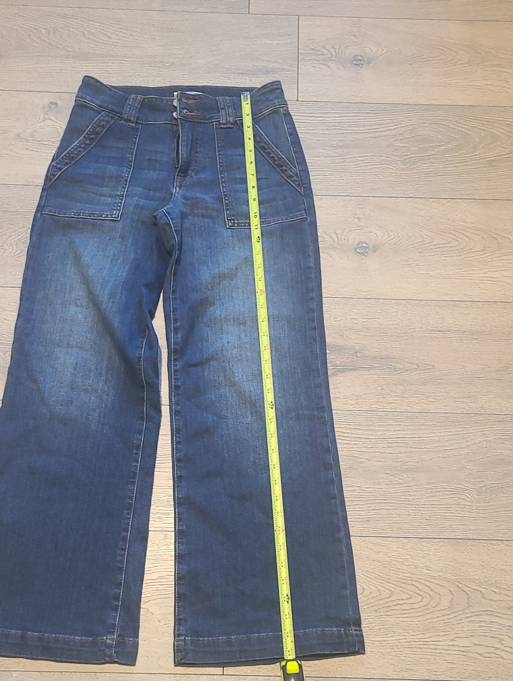 KUT Women's Wide Leg Dark Blue Jeans Size 6-8 - Picture 6 of 8
